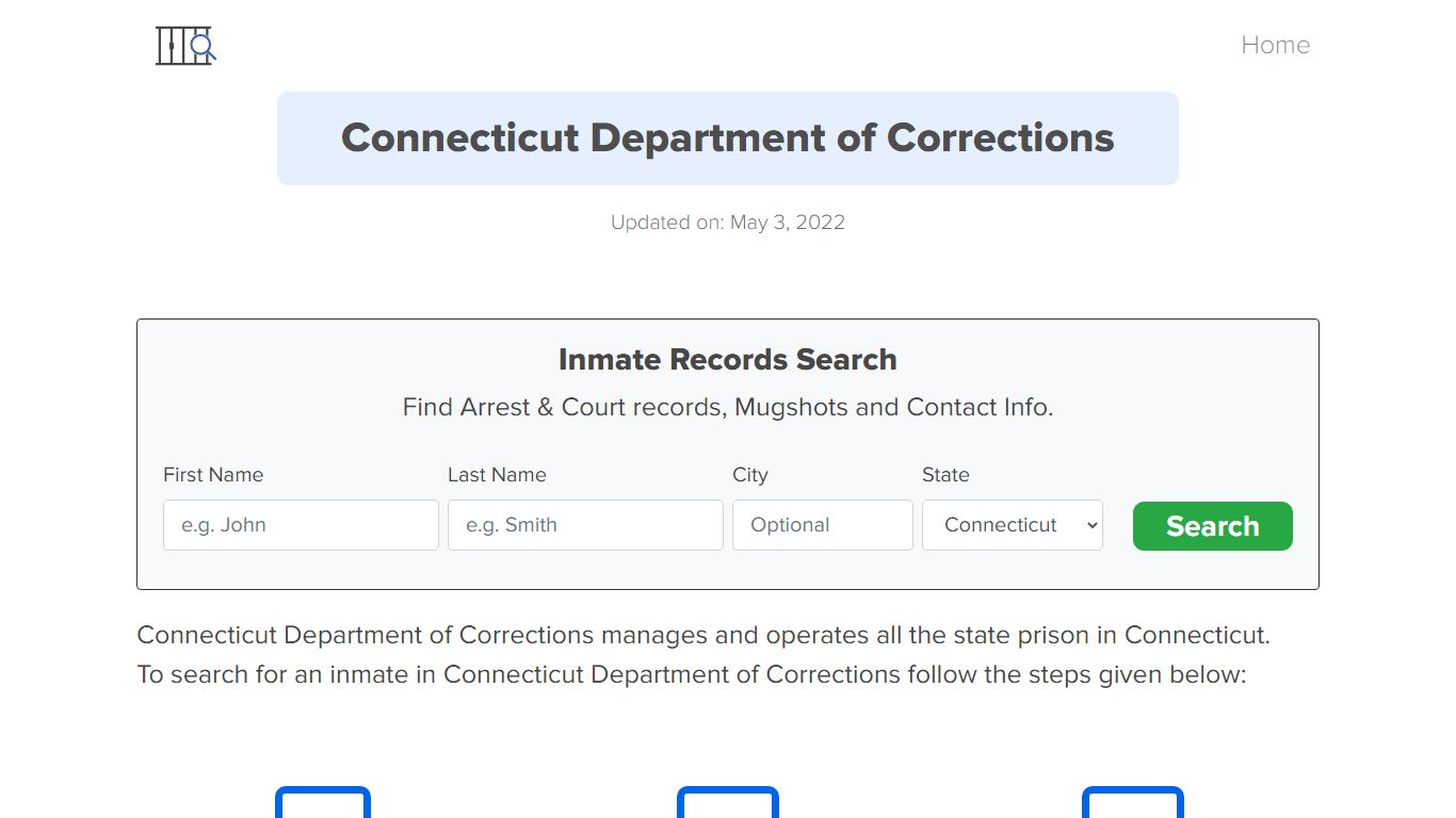 Connecticut Inmate Search – Connecticut Department of ...