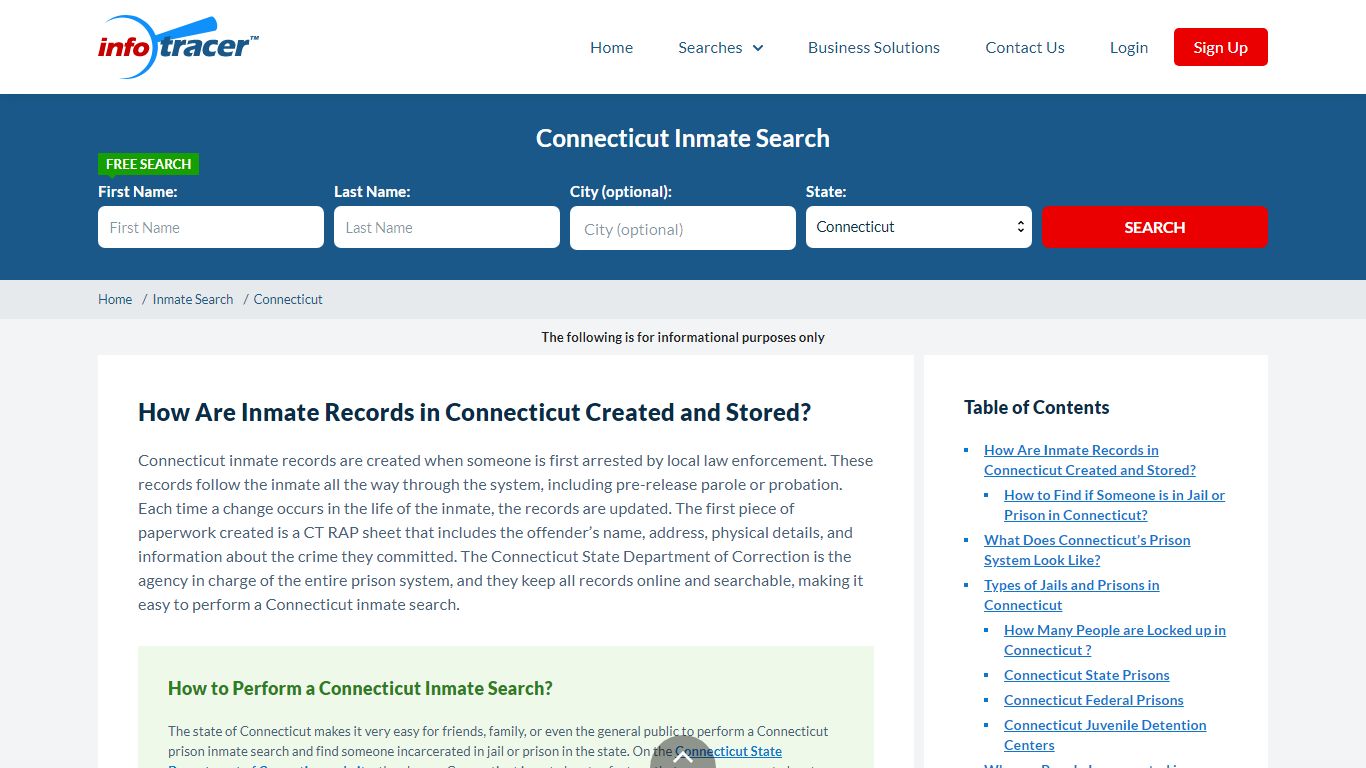 Connecticut (CT) Inmate Search And Prisoner Lookup ...